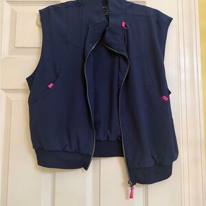 Nurse navy blue scrub vest size M